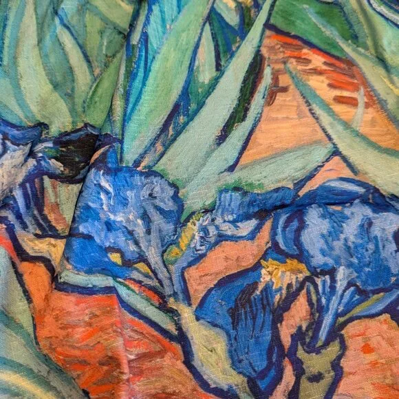 Beautiful Iris Long Sleeved Silky Women's Blouse 2XL - Picture 7 of 7